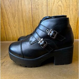 Buckle Platform Booties